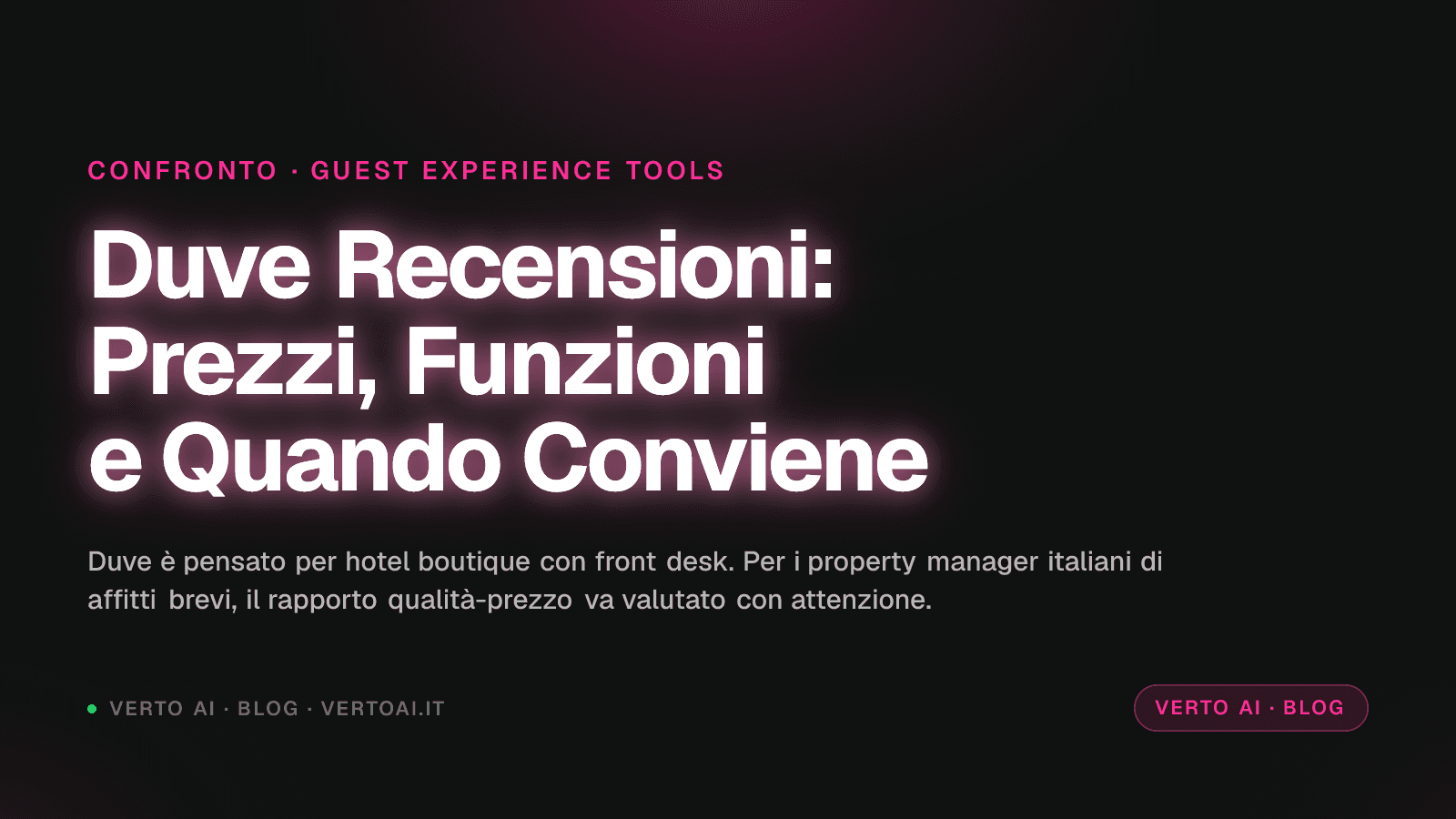 Confronto Duve recensioni e alternative per affitti brevi in Italia