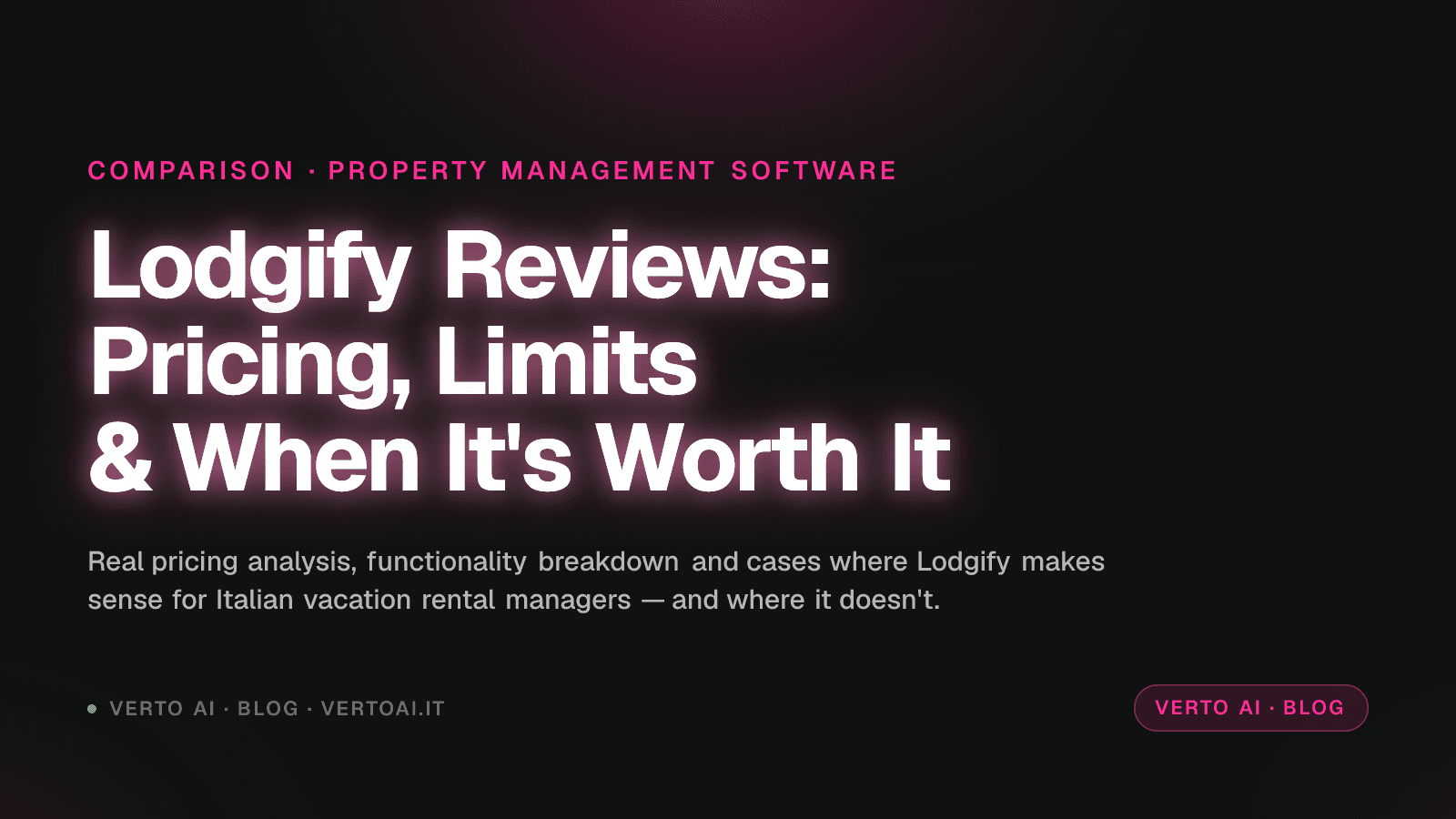Lodgify features comparison reviews for Italian property managers