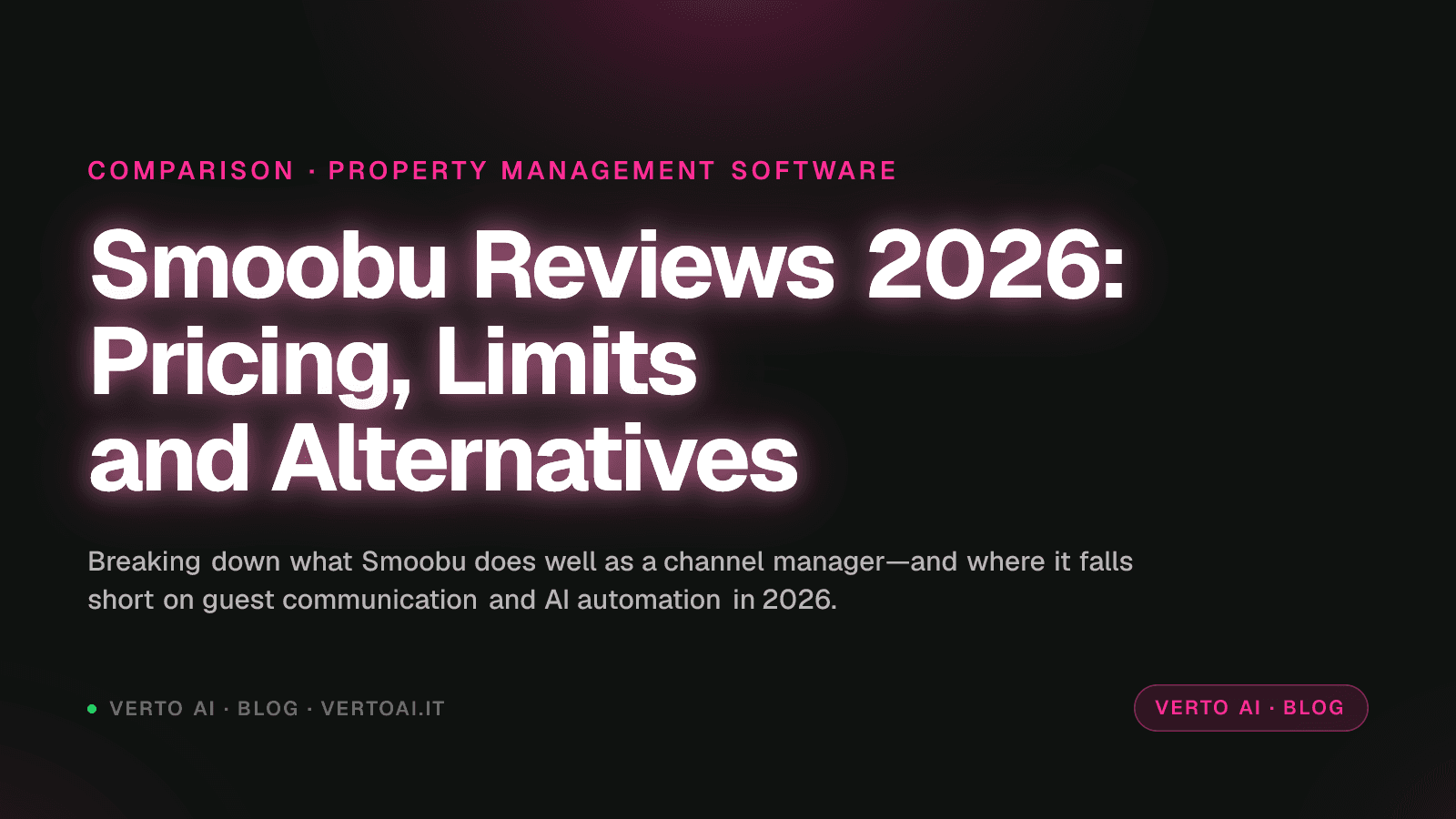Smoobu Reviews 2026: Pricing, Limits and Alternatives